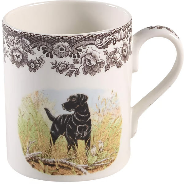 Spode Woodland 16 oz Mug (Black Labrador Retriever)