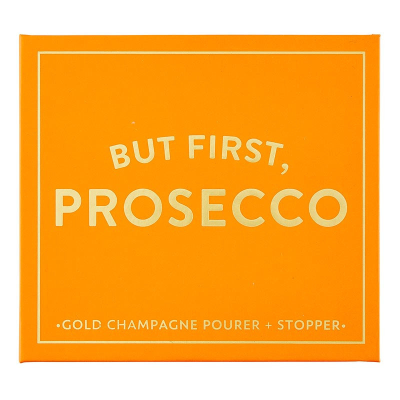 Champagne Stopper + Pourer Book Box