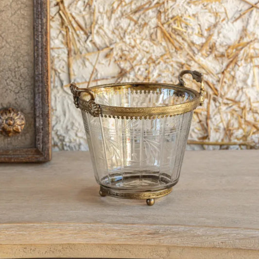 Petite Etched Ice Bucket