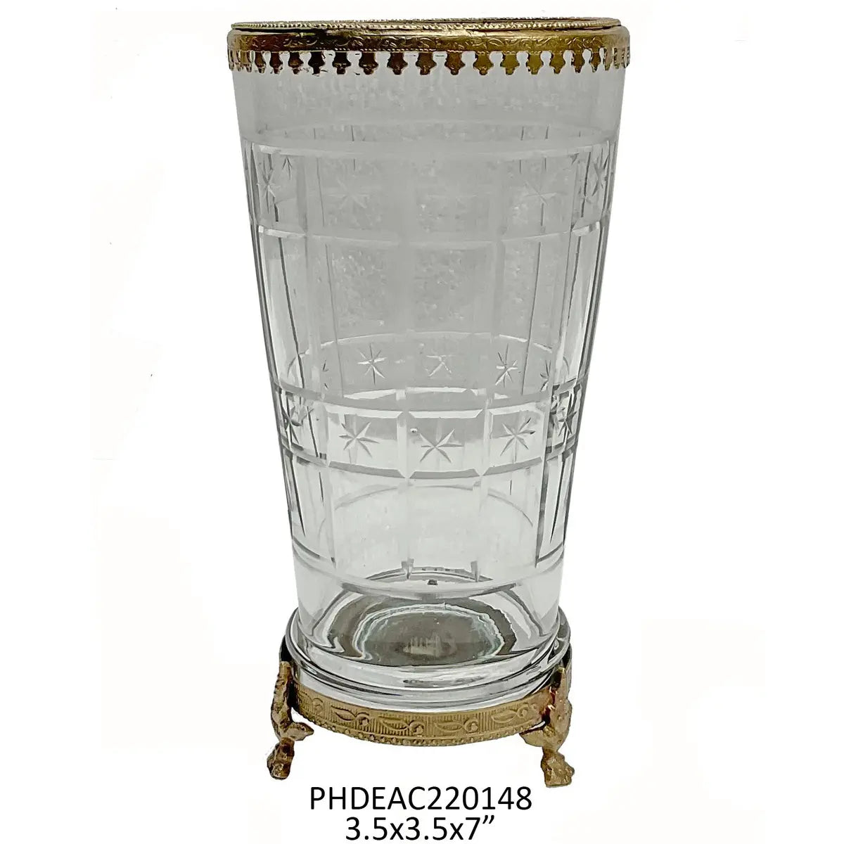 Etched Vanity Vase