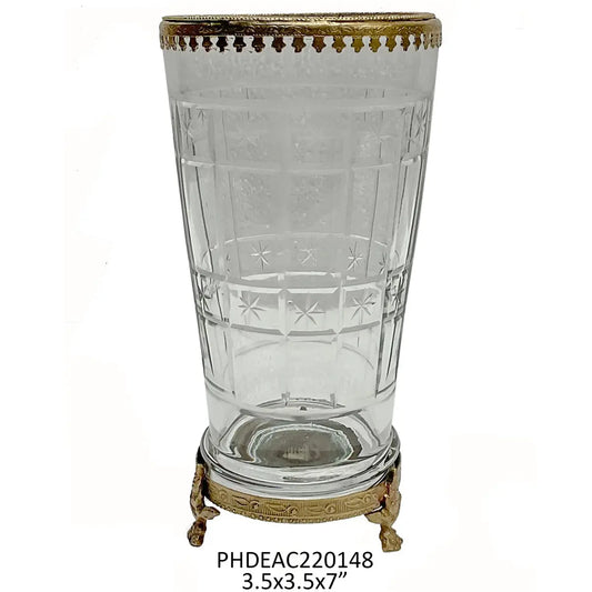 Etched Vanity Vase