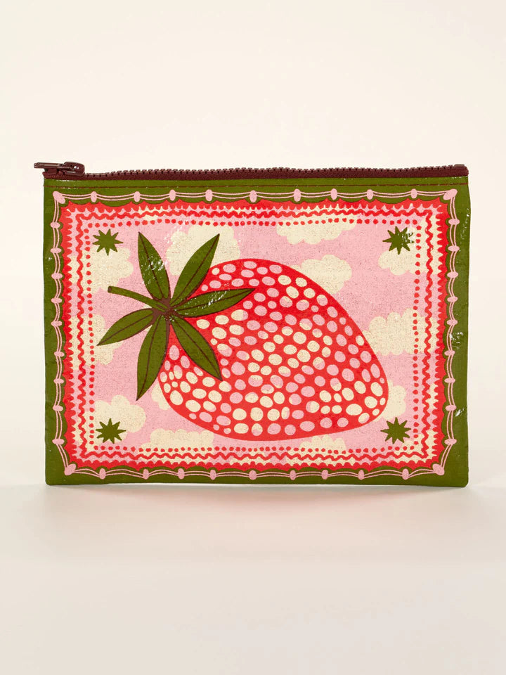 Zipper Pouch- Strawberry Clouds