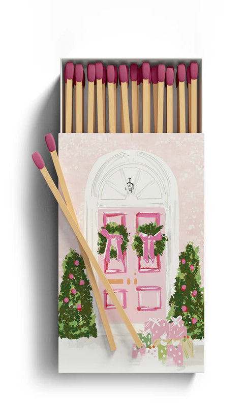 Candy Cane Cottage Box of Matches