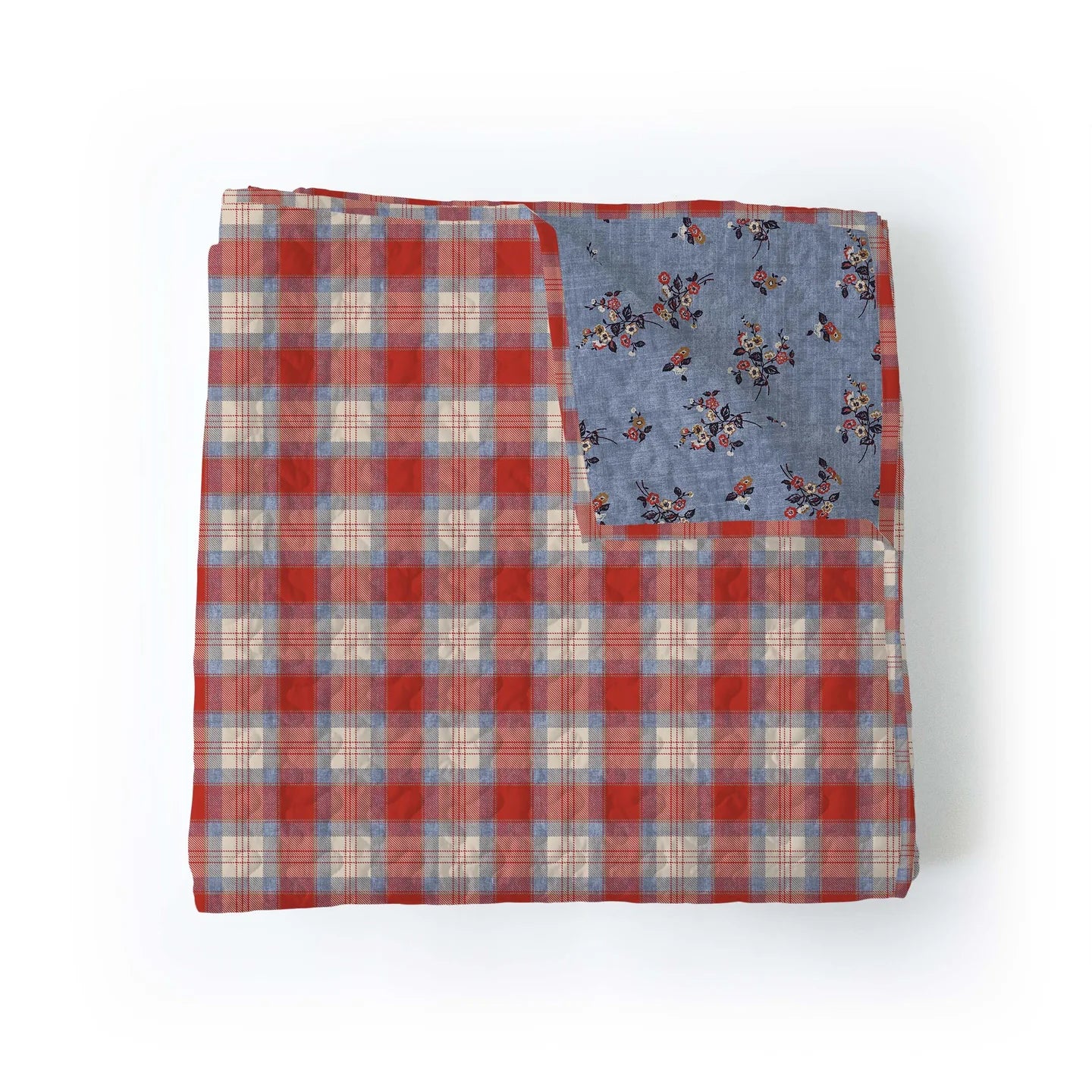 Remi Plaid Chambray Baby/Throw Blanket