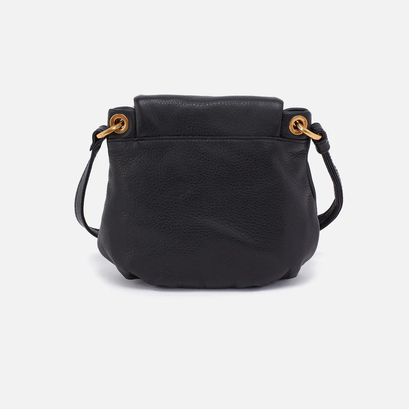 Fern Zip Flap Crossbody Black