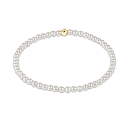Classic Pearl 3mm Bead Bracelet