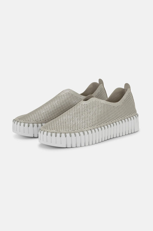 Platform Tulip Glitter - Silver