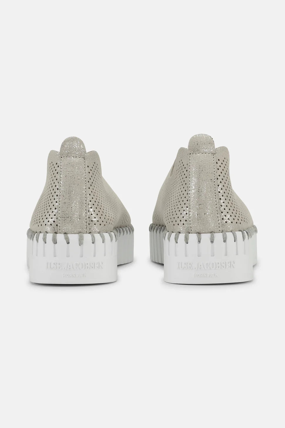 Platform Tulip Glitter - Silver