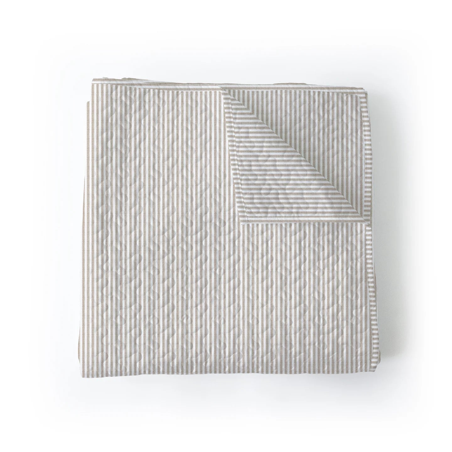 Ticking Stripe Brown Baby/Throw Blanket