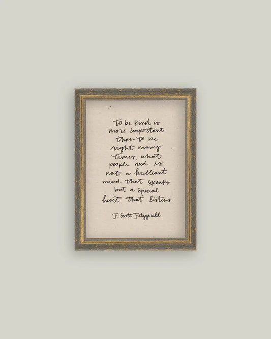 To Be Kind 12x16