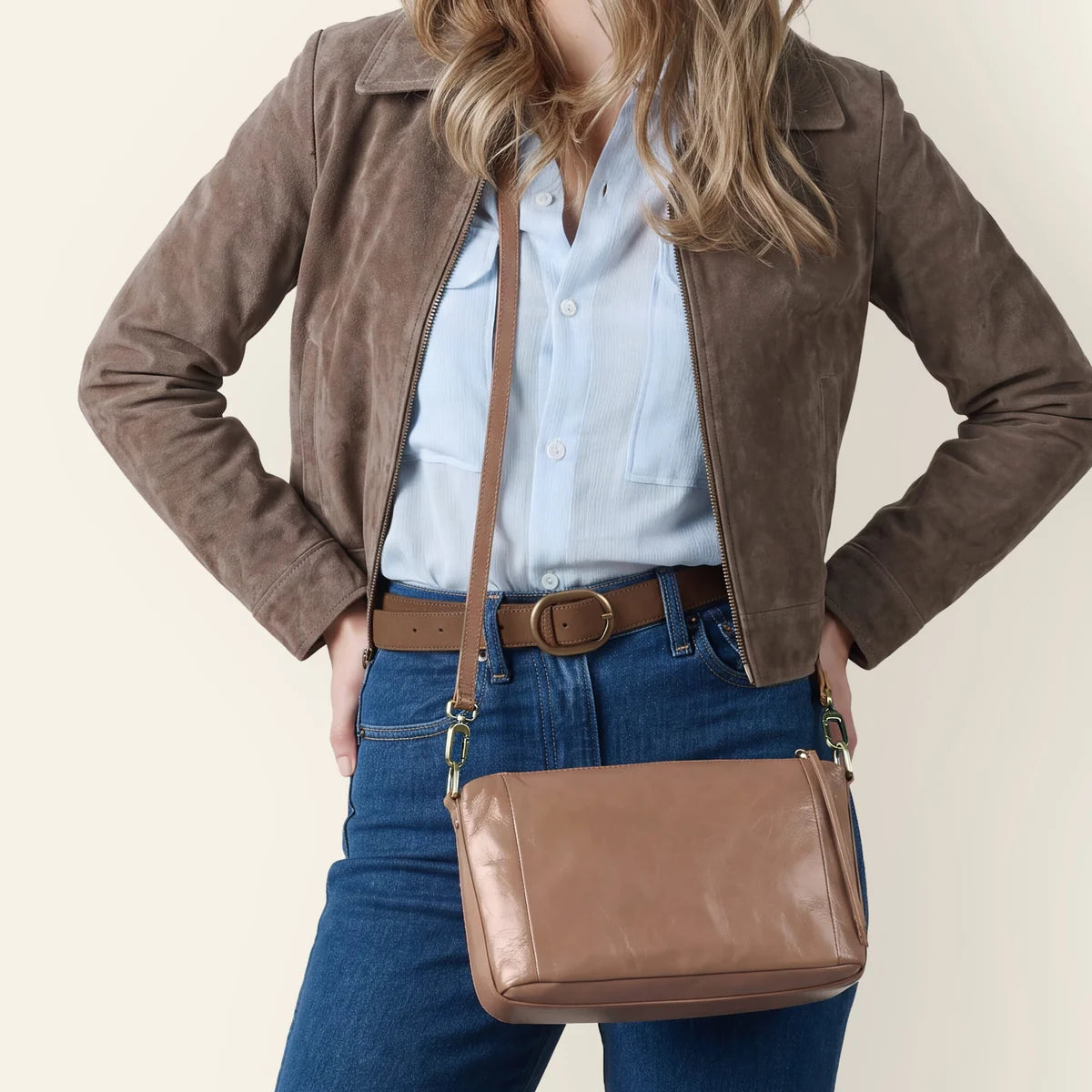 Darcy Carry-All Crossbody - Woodsmoke