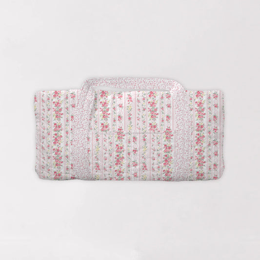 Wilshire Stripe Pink Duffle