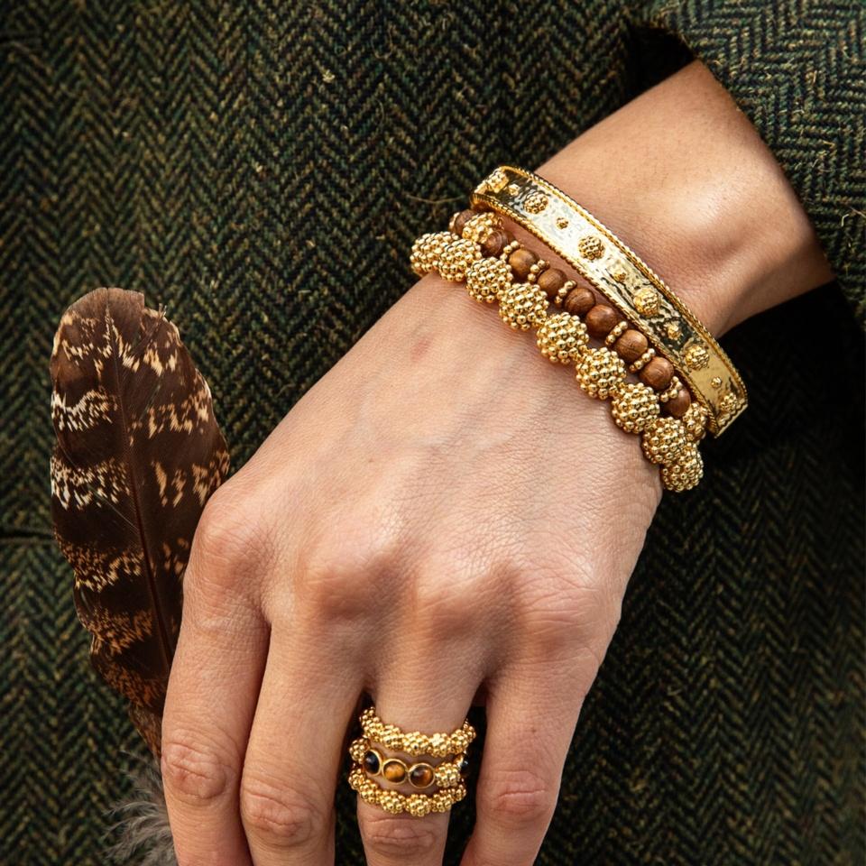 Berry Stretch Bracelet Teak