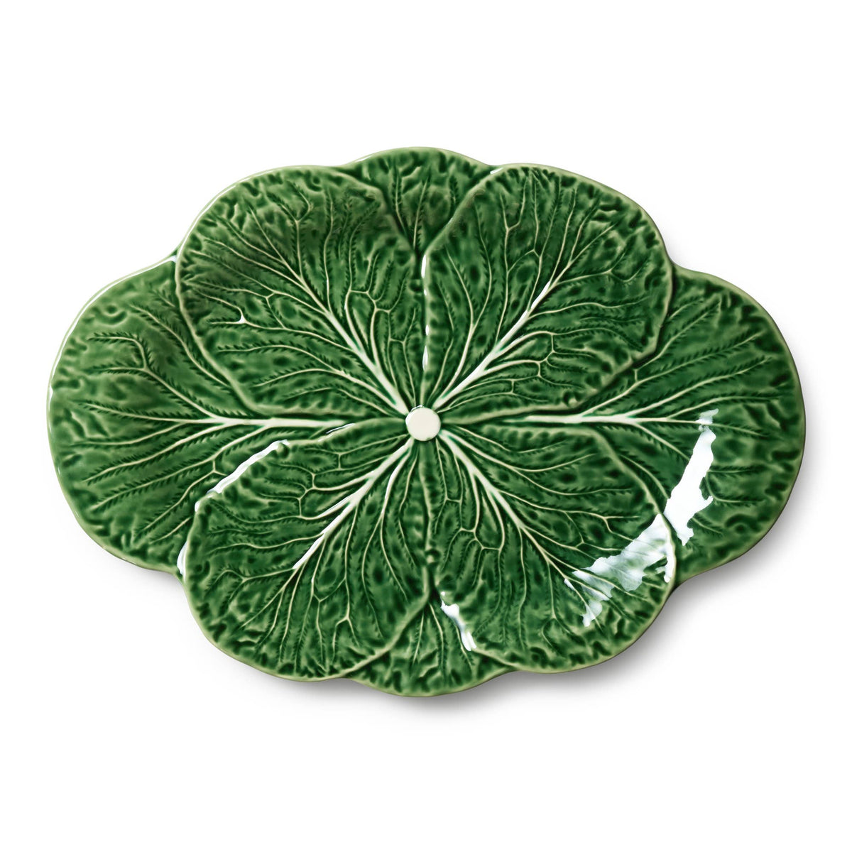 Le Jardin Cabbage 3-D Oval Platter