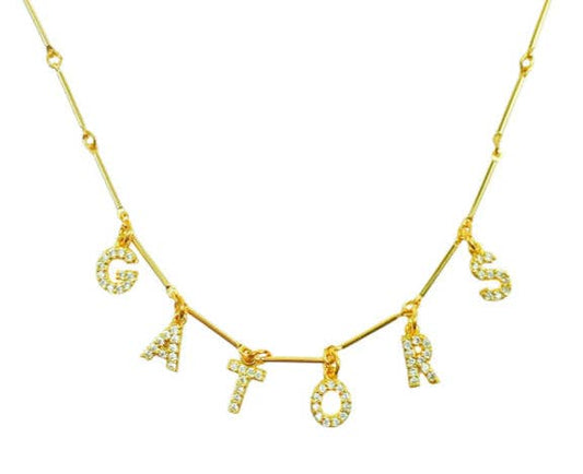 Gators Necklace - Rhinestone