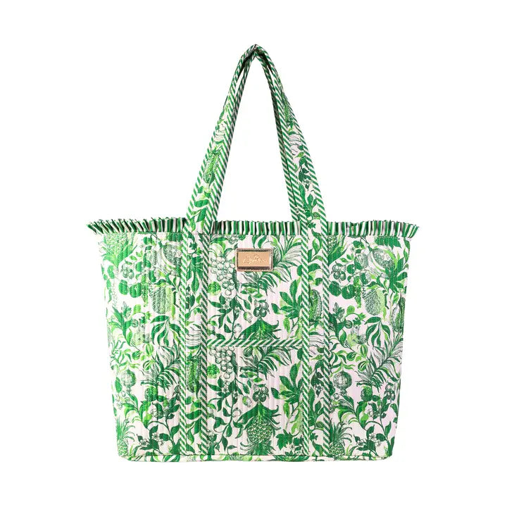 Quilted Ruffle Tote, Covent Garden