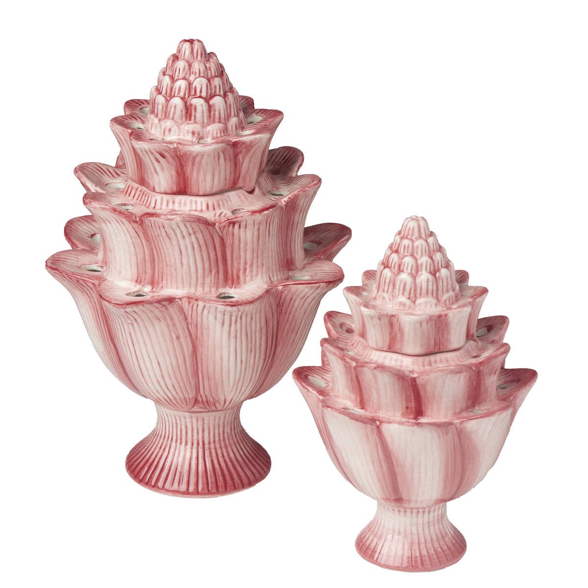 Artichoke Watermelon Ceramic Tulipiere Small