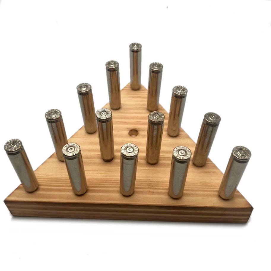 Triangle Peg Game 9mm Brass