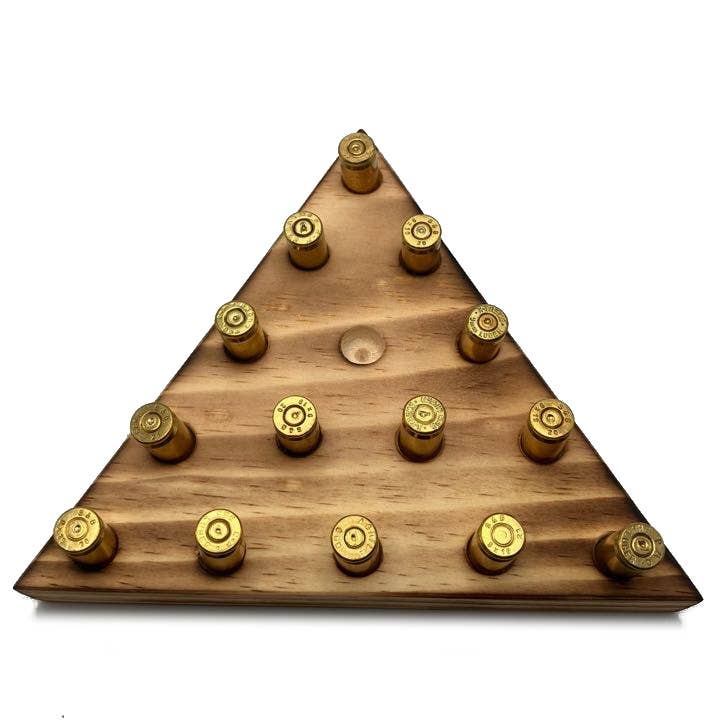 Triangle Peg Game 9mm Brass