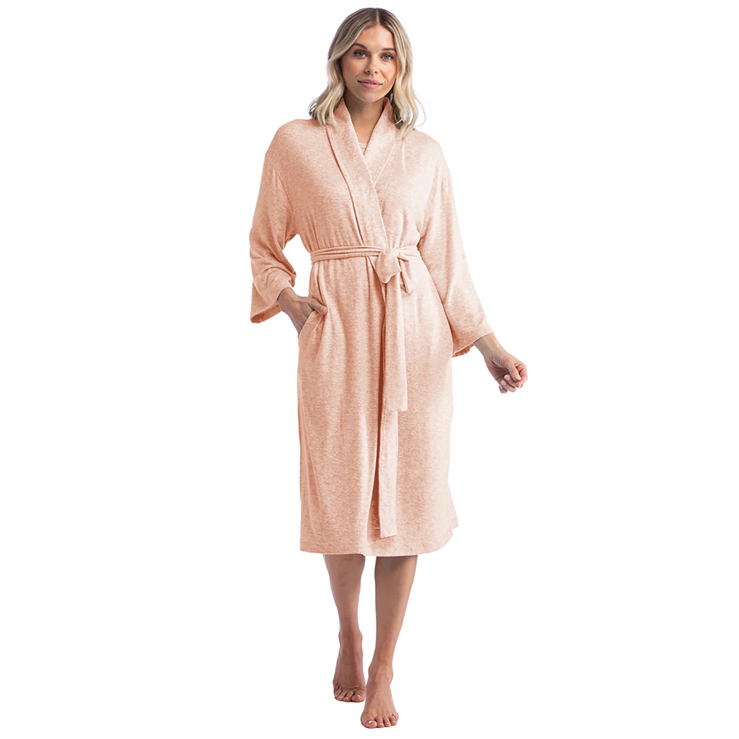 Dream Shawl Collar Robe- Apricot