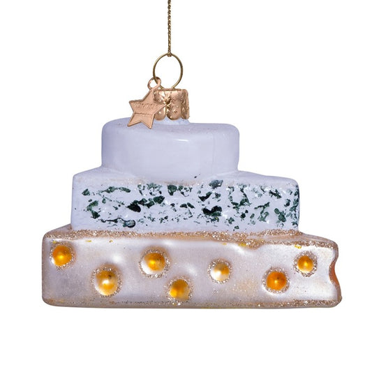 Ornament Glass Triple Cheese