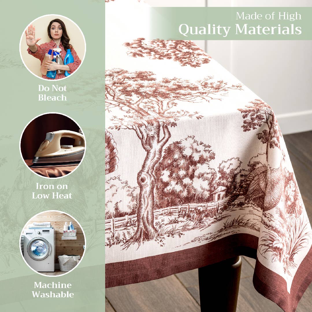 Tablecloths- Holy Jouy - Brown Fall: 120" x 60"