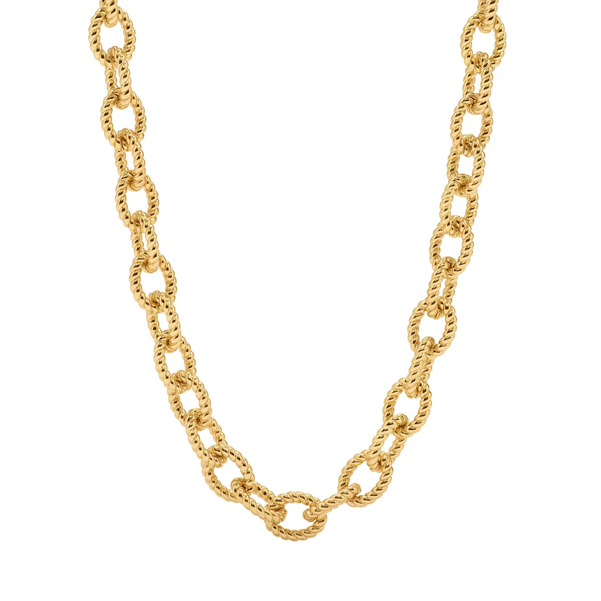 Victoria  Small Chain Necklace, 18" - Gold