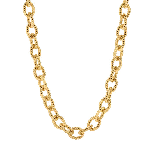 Victoria  Small Chain Necklace, 18" - Gold