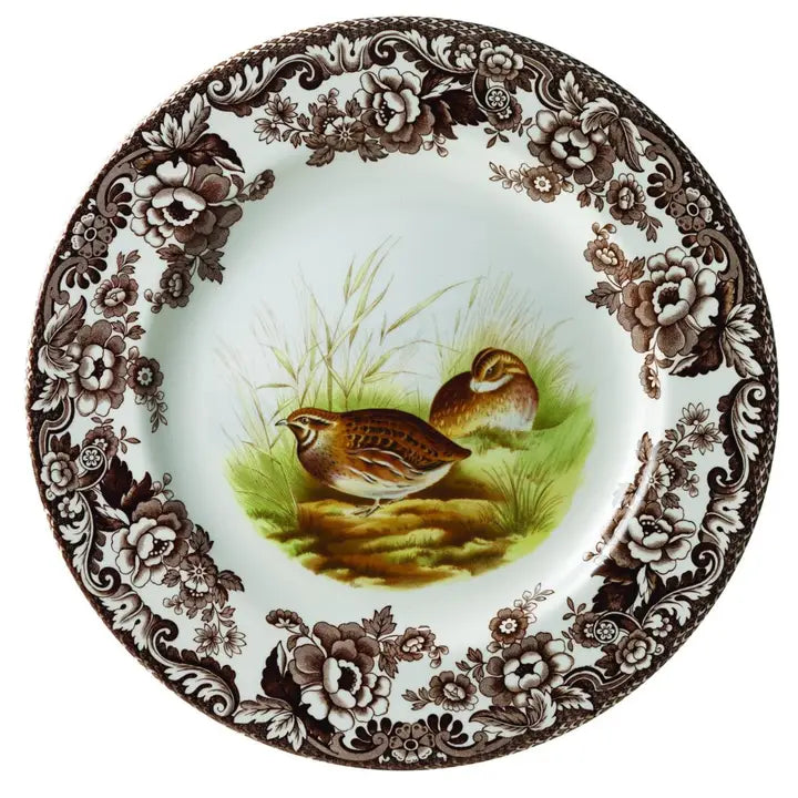 Spode Woodland Salad Plate 8 Inch (Quail)