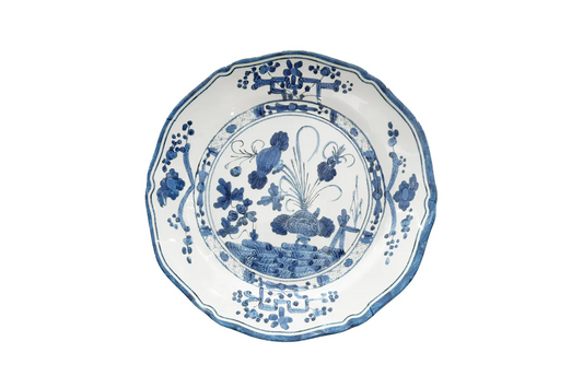 VIDA Faenza 9" Salad Plate - White and Blue
