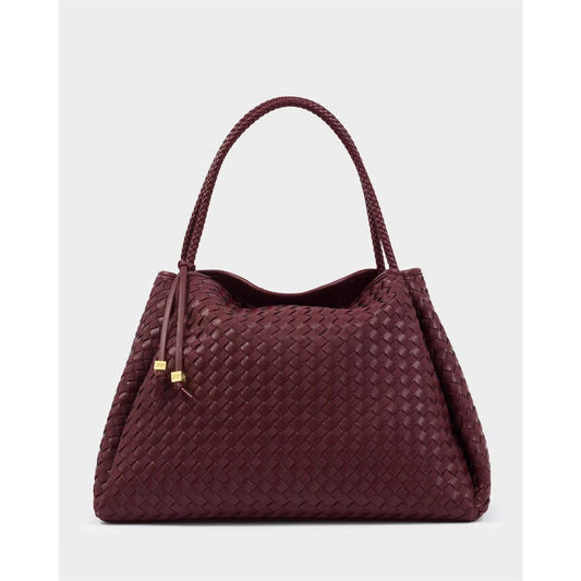 NOVA HAND WOVEN LARGE SHOULDER BAG | Cherry Mixed