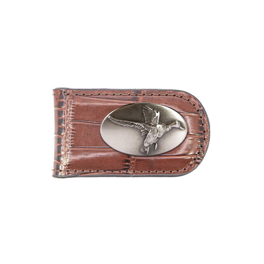 Mallard Leather Magnetic Money Clip Wallet