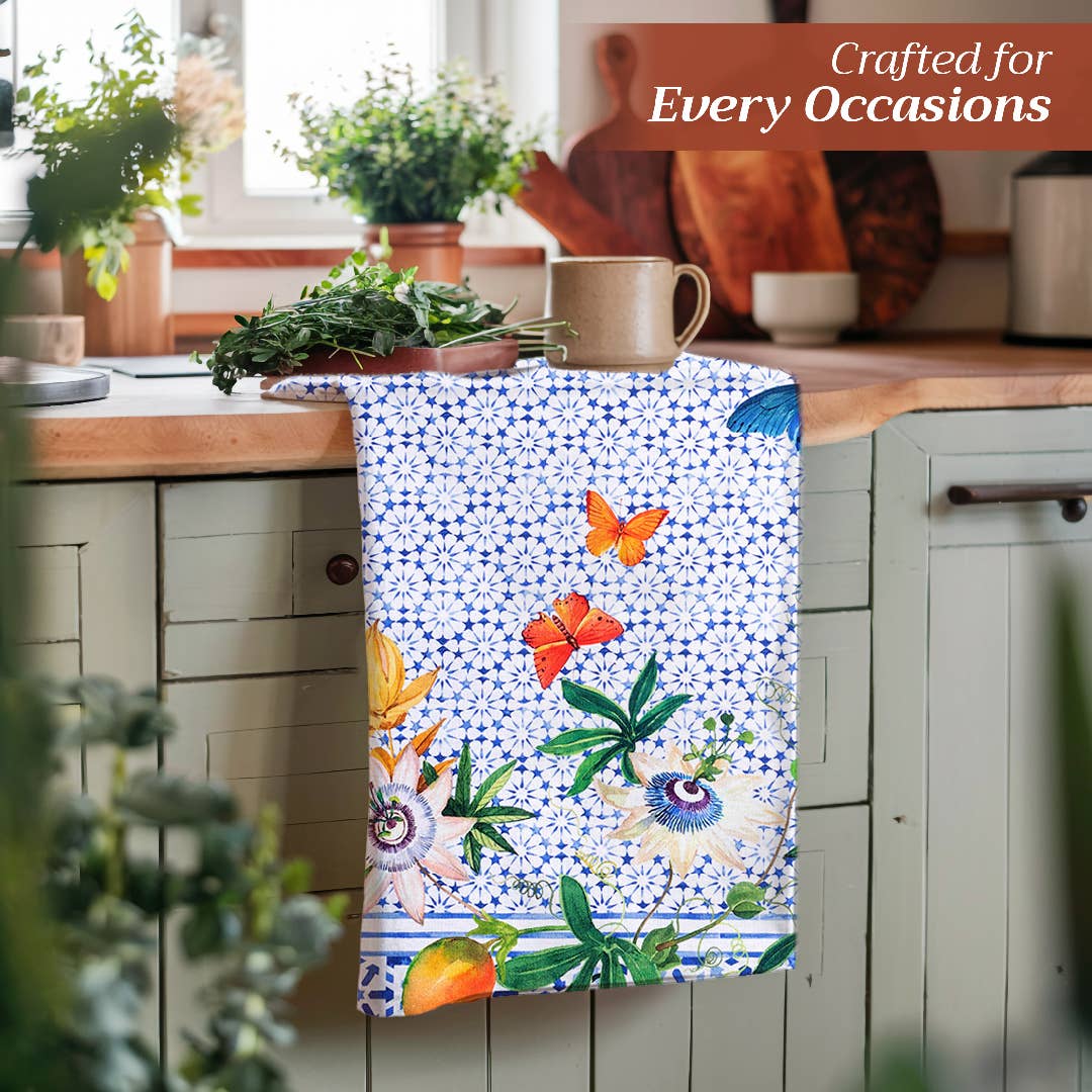 Kitchen Towels Set of 3 - Passiflora
