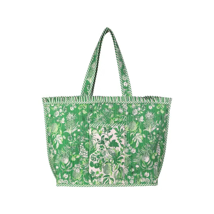 Quilted Ruffle Tote, Covent Garden
