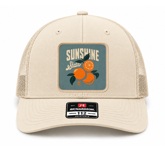 Citrus Coast Hat: Retro Trucker: Cream
