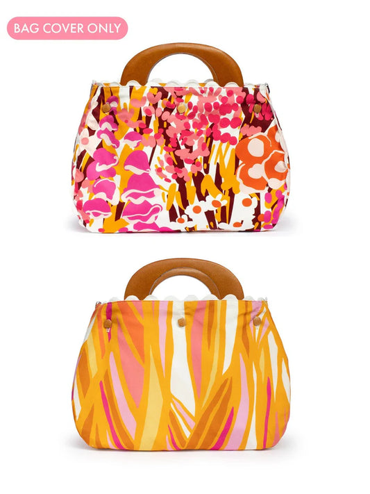 BAG COVER Queen's Garden Pink & Seagrass Yellow