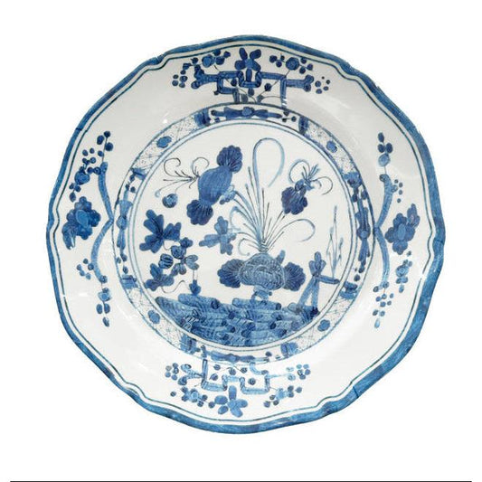 Vida Faenza 11" Dinner Plate - White and Blue