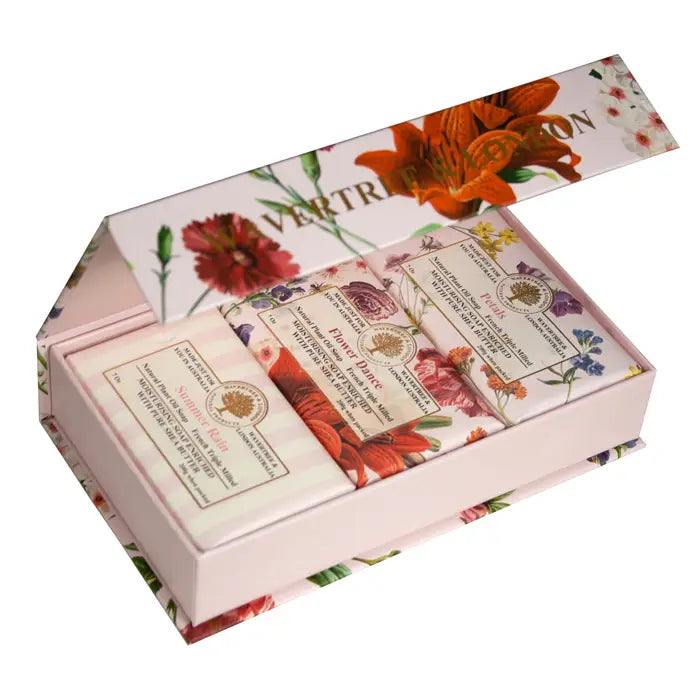 Flower Dance Trio Soap Bar Gift Set