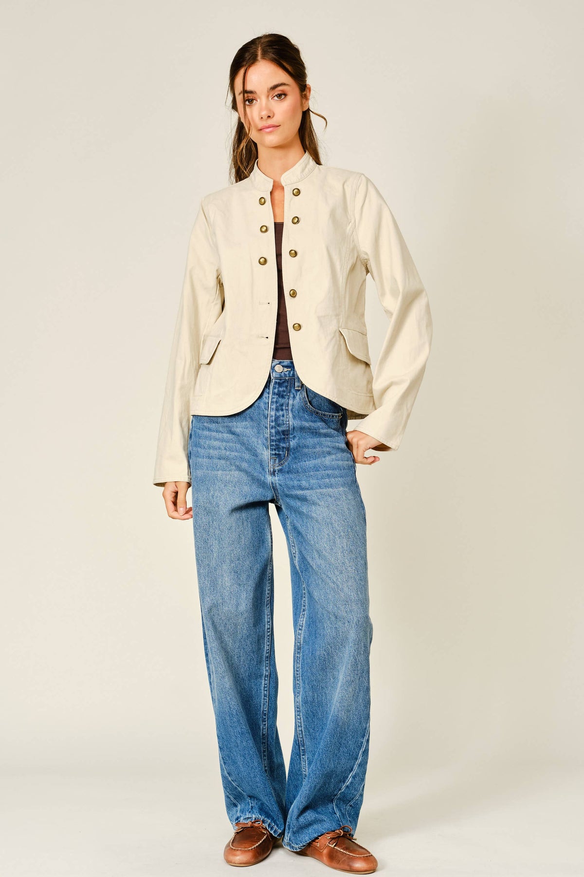 Fitted Button Up Jacket