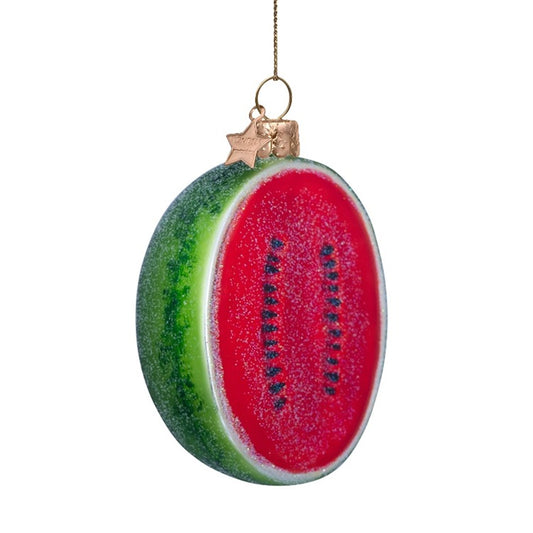 Ornament Glass Red Watermelon