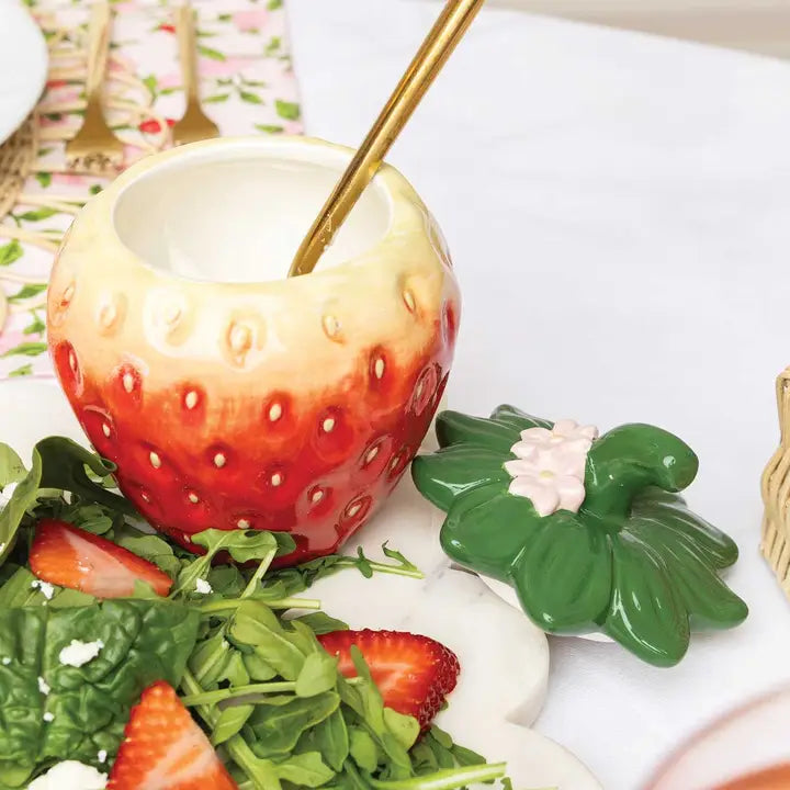 Strawberry Decorative Jar
