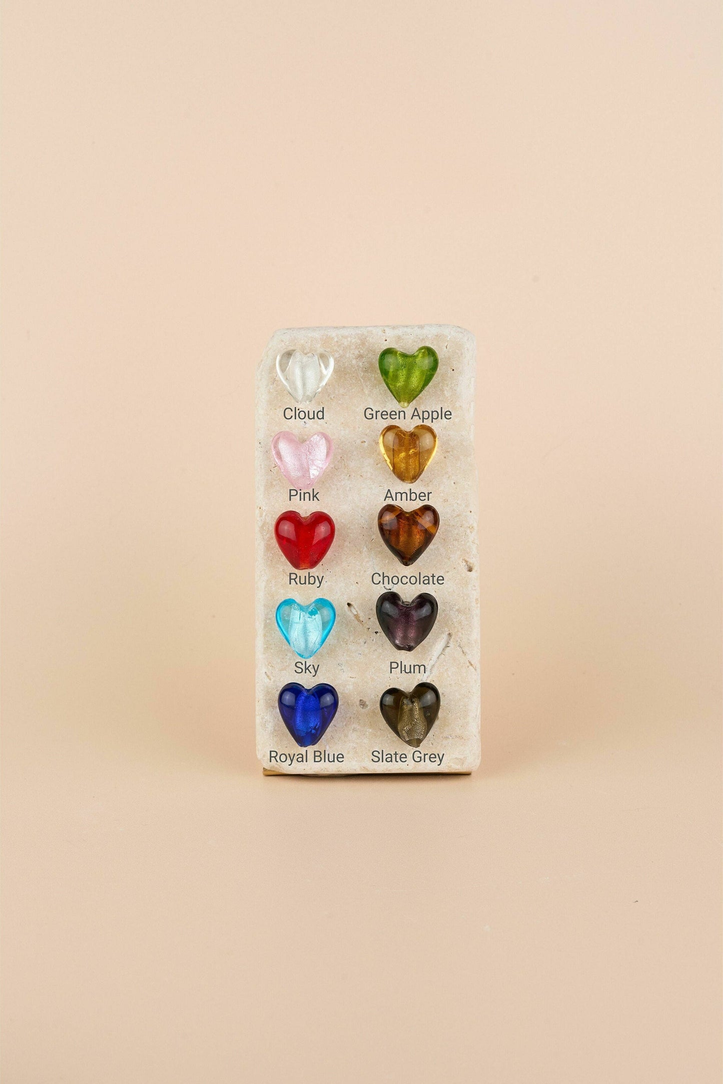 Heart of Glass Necklace - 18K Gold Plated: Cloud