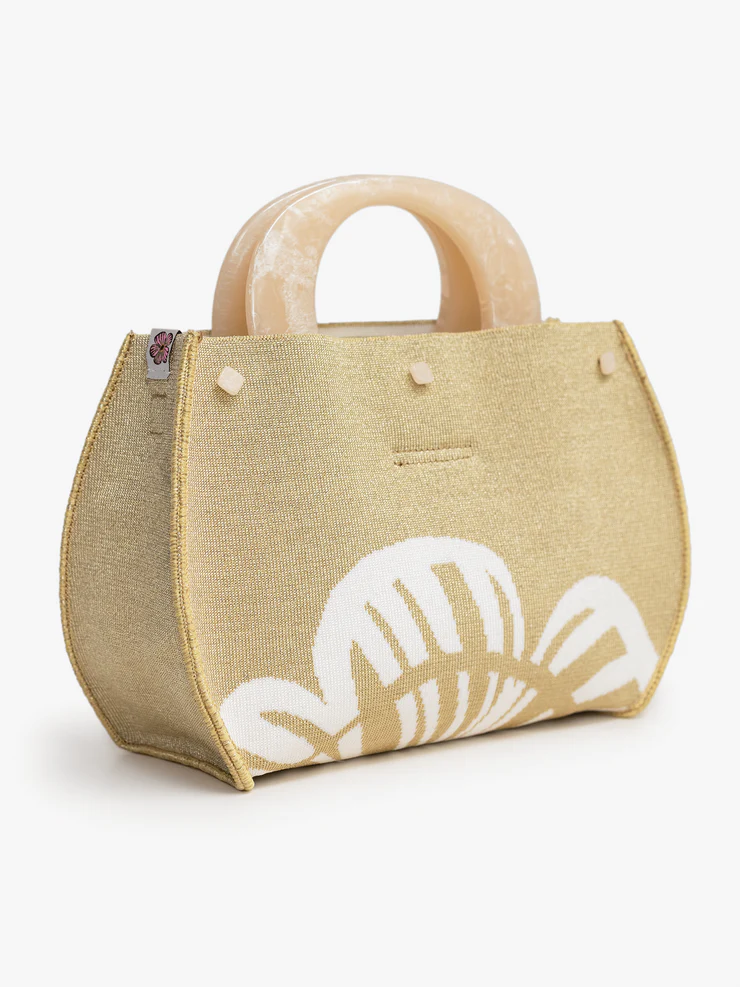 Bonnie Bermuda Bag Gold/White