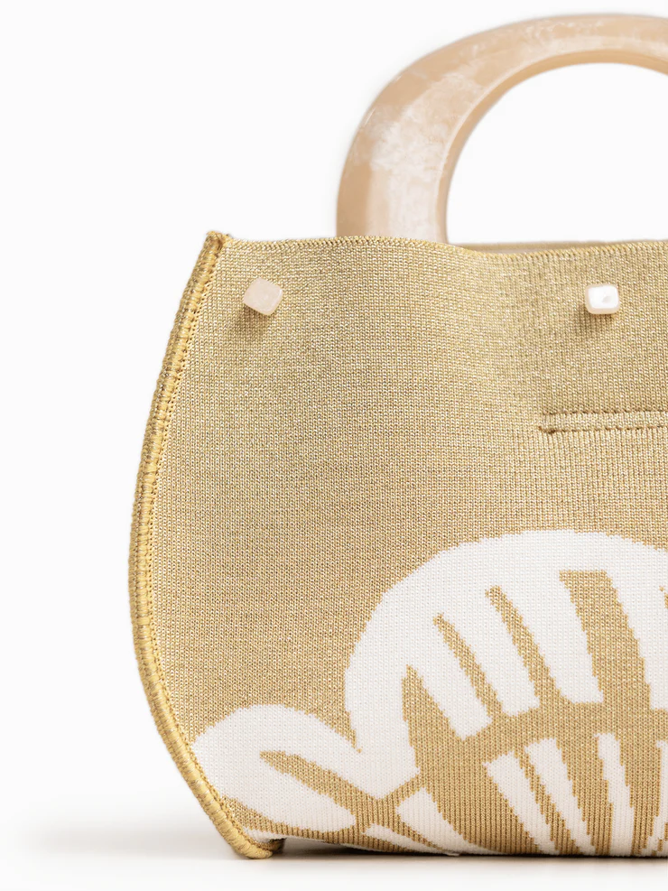 Bonnie Bermuda Bag Gold/White