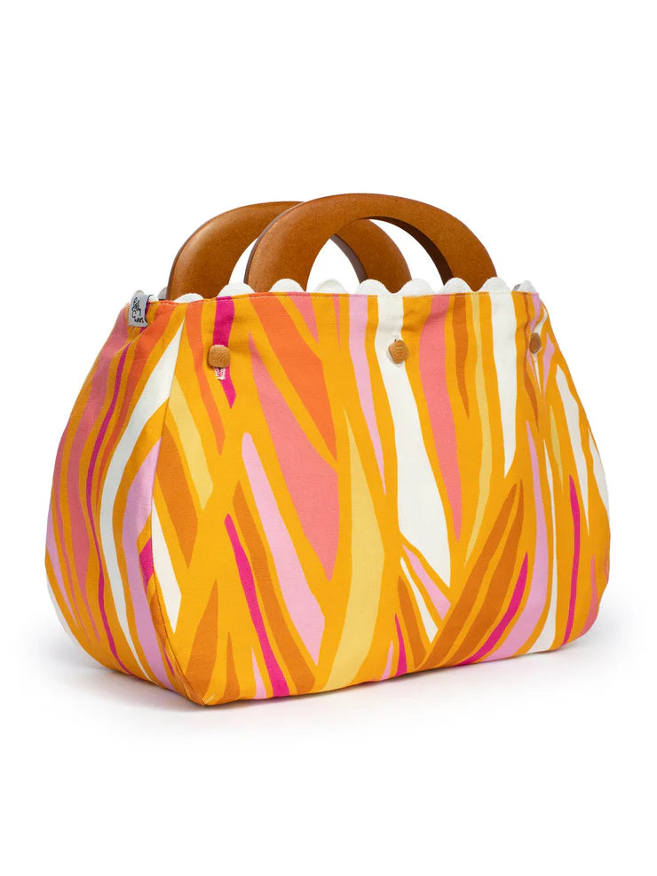 BAG COVER Queen's Garden Pink & Seagrass Yellow