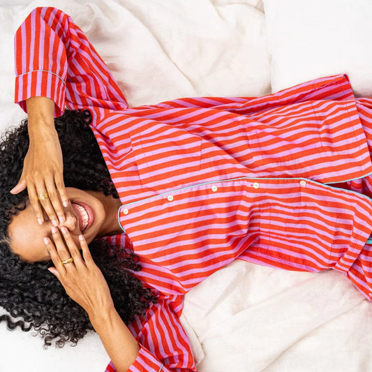 Bonnie Pajama Set (Lavender/Poppy)