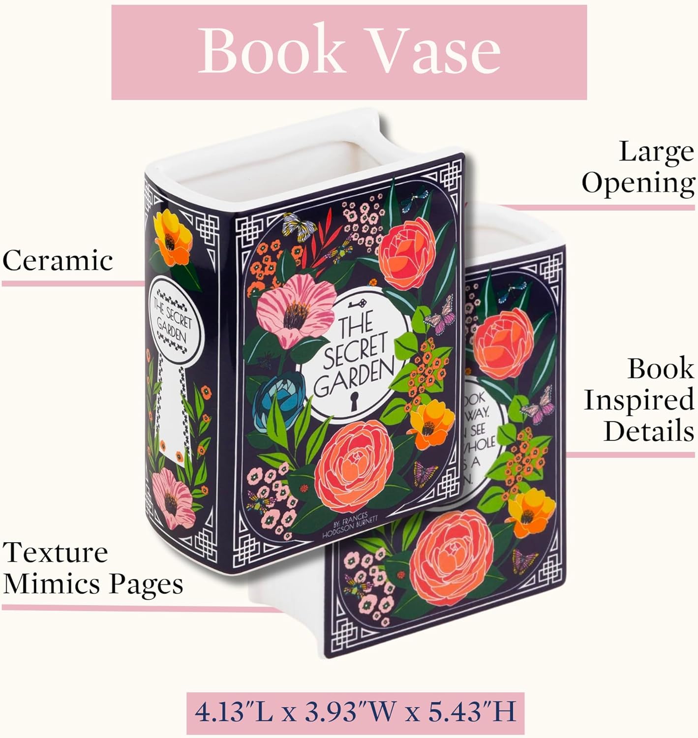 The Secret Garden Book Vase