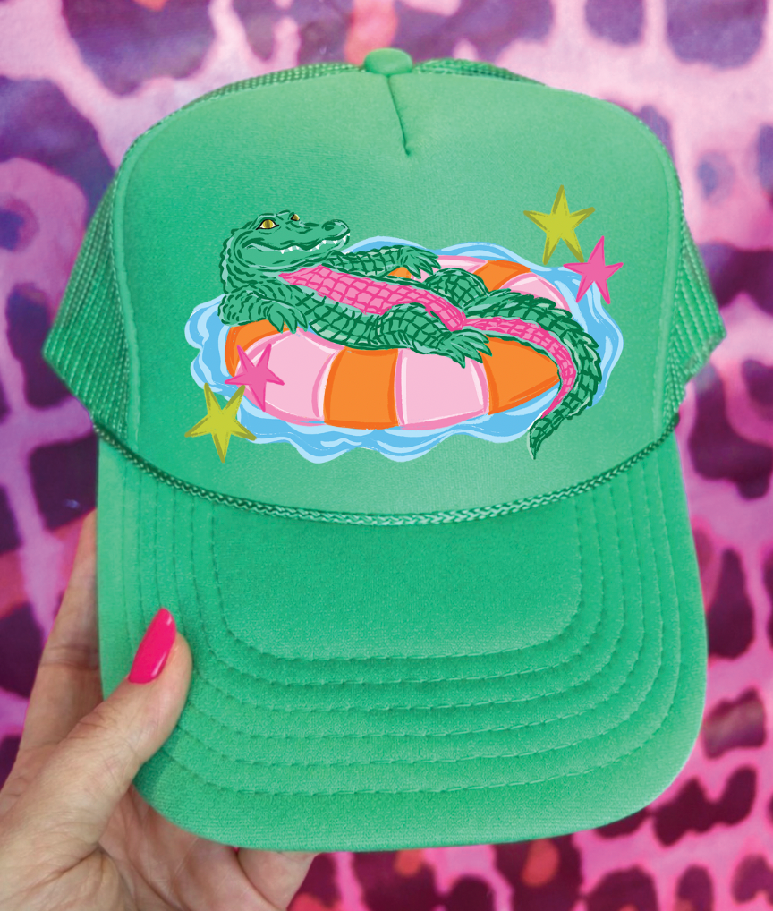 Gator Tube -  Foam Otto Trucker: Cactus Green