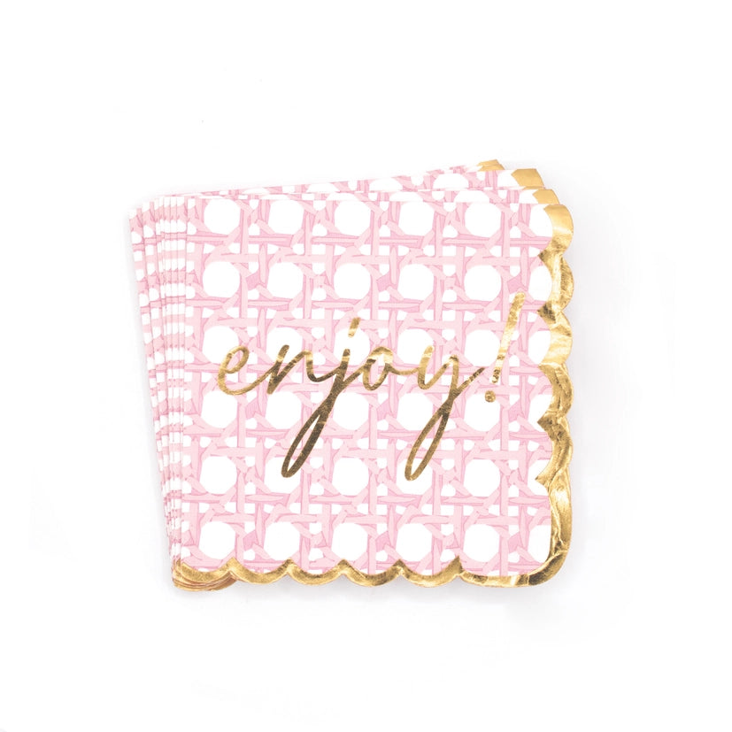 Pink Cane Napkin