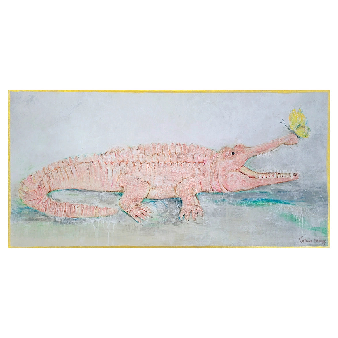 Louisiana Springtime Gator Canvas